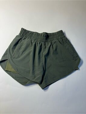 Women’s Olive Green Athletic Shorts